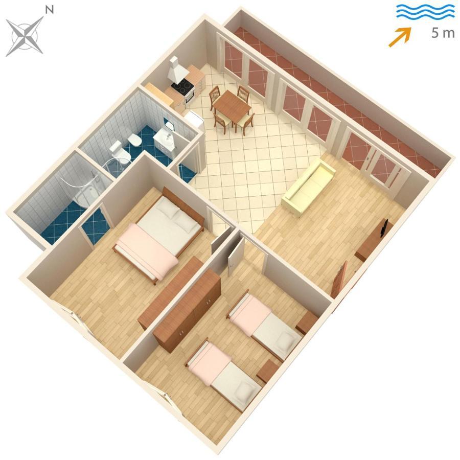 Apartments By The Sea Tkon, Pasman - 686 Екстериор снимка